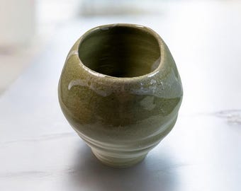 Mosslight Crackle Vase
