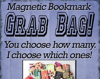 Laminated Magnetic Bookmark Grab Bag, Stocking Stuffer Gifts