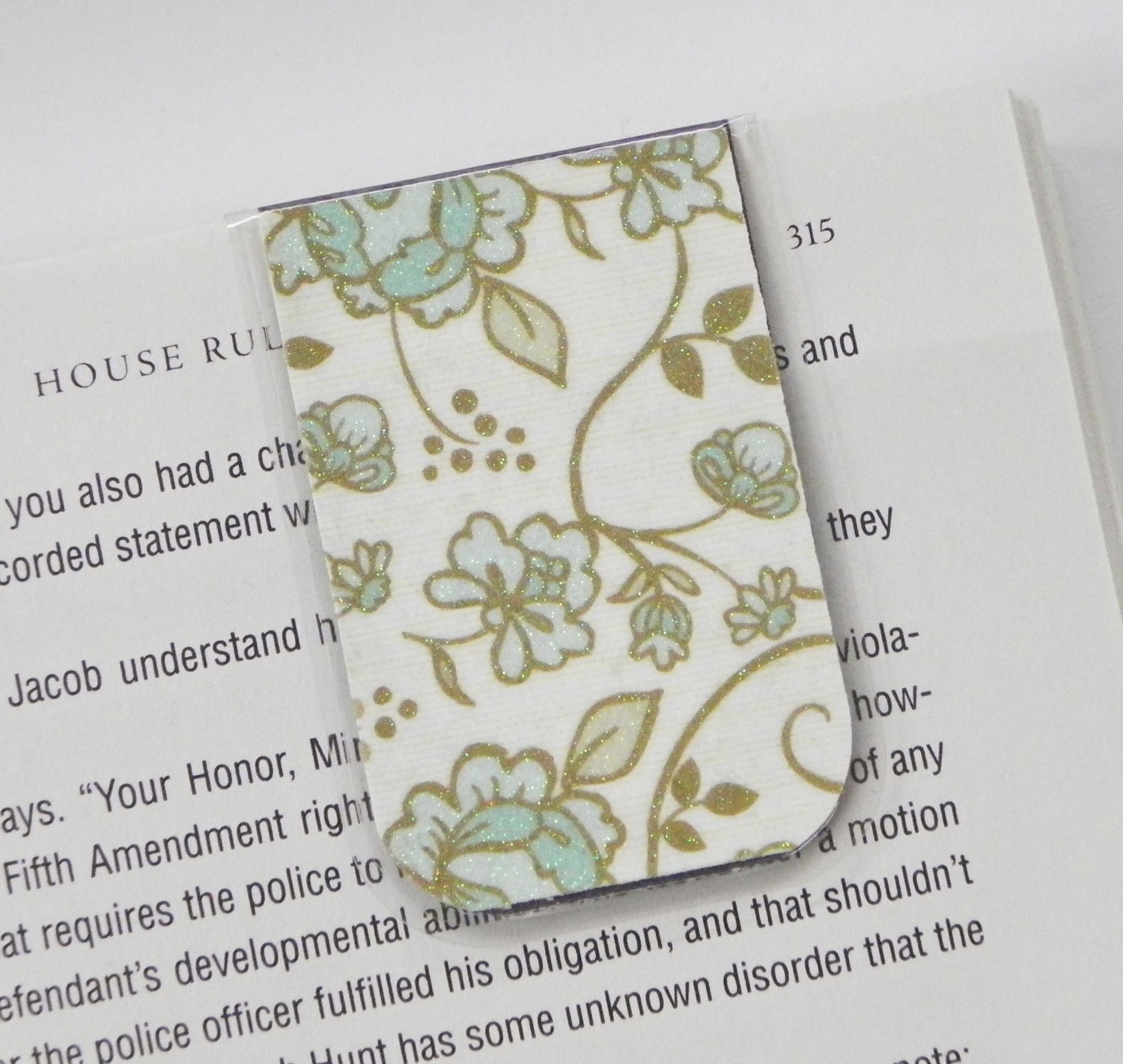 Vintage Bookmark Bookmarks Laminated Glittery Etsy