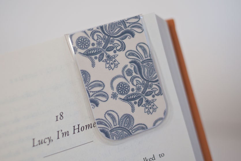 Laminated Bookmark Bookmark Paisley Pattern Etsy