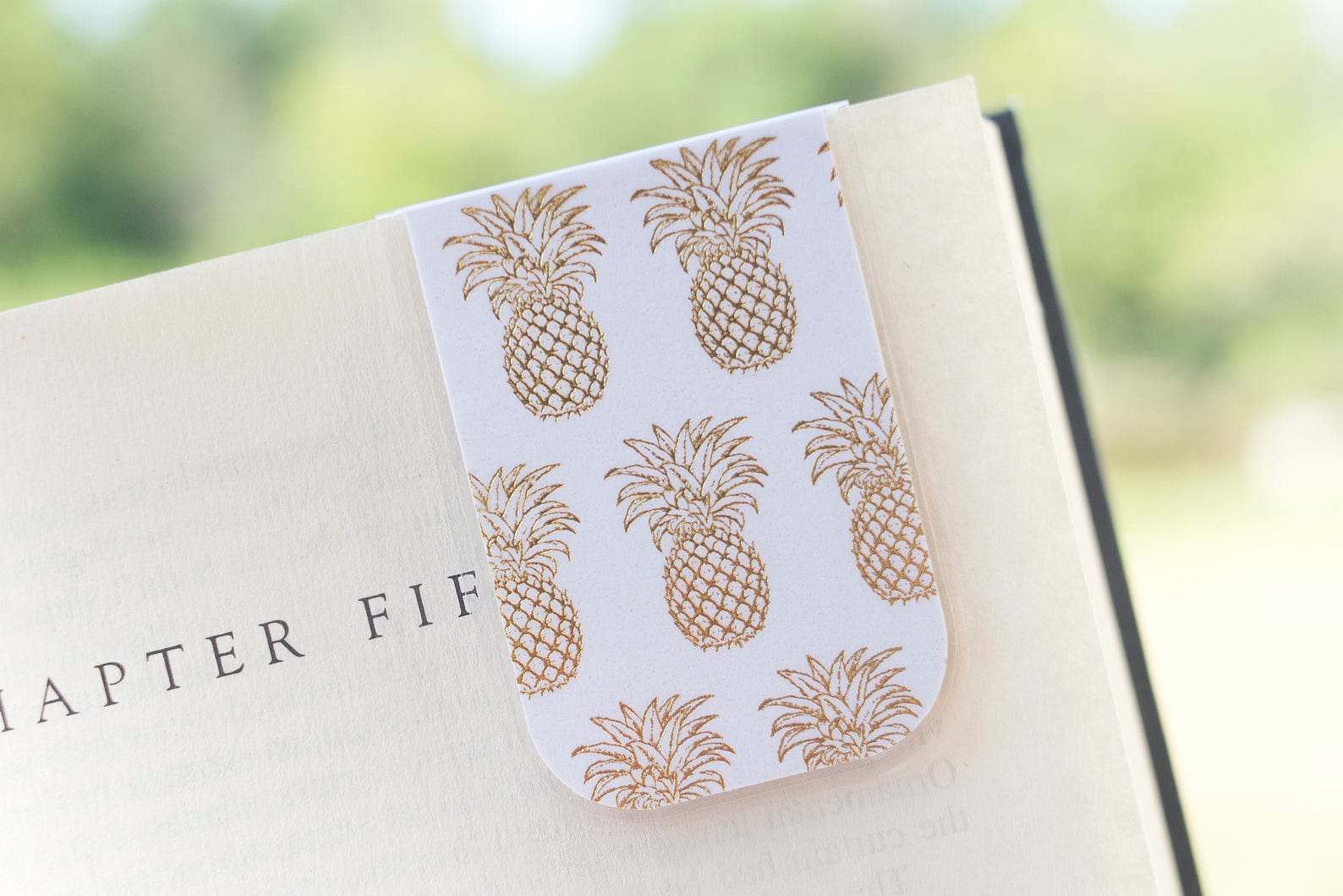 Pineapple Gifts Magnetic Bookmark Pineapple Bookmark | Etsy