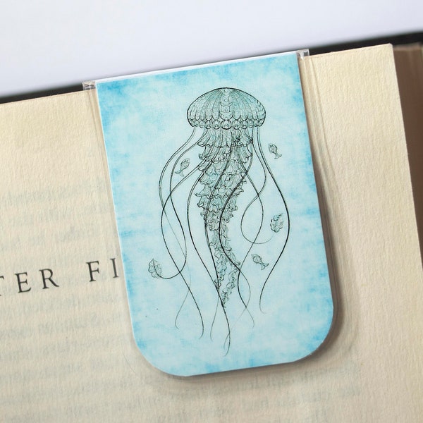 Jellyfish Gift, Gifts For Mom, Magnetic Bookmark, Mothers Day, Magnetic Page Marker, Planner Bookmark, Gifts Under 5, Sea Life Gift, For Her