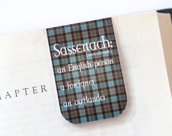 Sassenach Bookmark, Magnetic Bookmark, Tartan Bookmark, Celtic Gift, Scottish Gift, Gifts For Readers, Gifts For Teens, Mother's Day Gift