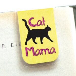 Cat Bookmark, Magnetic Bookmark, Cat Gift, Cat Lover Gift, Cat Mama, Gifts Under 5, Stocking Stuffer, Mama, Planner Gift, Planner Bookmark