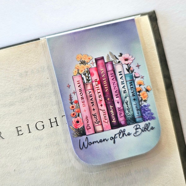 Women of the Bible, Magnetic Bookmark, Gift, Reader Gift, Gift For Teens, Christmas, Stocking Stuffer, Bible Study, Church, Ruth, Esther