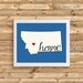Montana Wall Art 8X10 Digital Blue Printable Print - Etsy