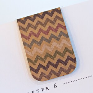 Chevron Bookmark, Magnetic Bookmark, Laminated Rainbow Multicolor Design Teacher Mother Unique Gift Christmas Holiday Ready To Ship