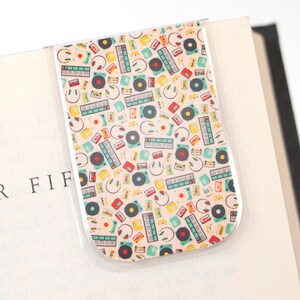Magnetic Bookmark, Music Gift, Music Bookmark, Gifts Under 5, Planner Bookmark, Book Club Gift, Gifts For Teens, Record Player Gift, Musical