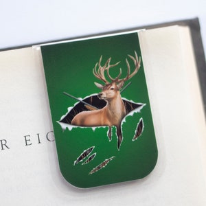 Deer Hunting, Magnetic Bookmark, Hunter Gift, Gift Under 5, Stocking Stuffers, Bookmarks for Men, Gifts For Dad, Buck Hunting, Deer Bookmark