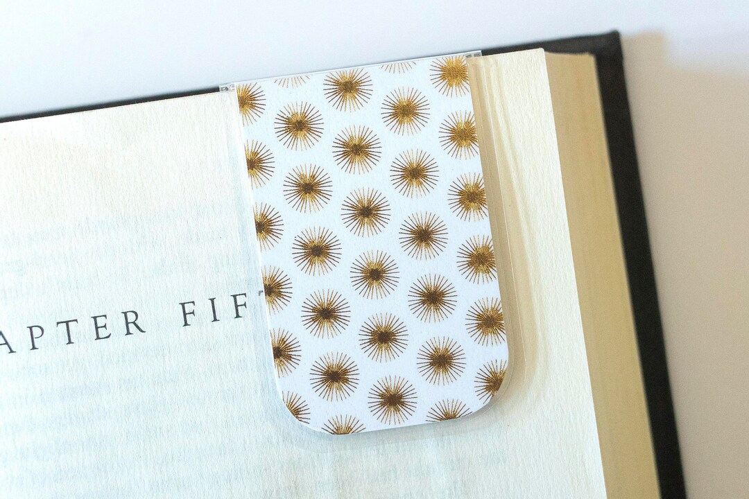Metallic Bookmark, Magnetic Bookmark, Gold Metallic, Christmas Gift ...