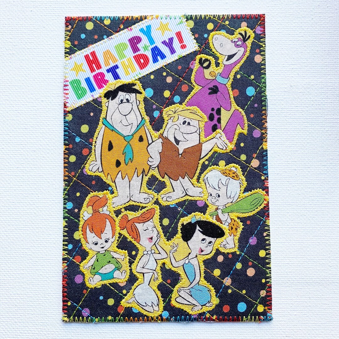 HAPPY BIRTHDAY FLINTSTONES Card Postcard Fun Gift Mom Day - Etsy