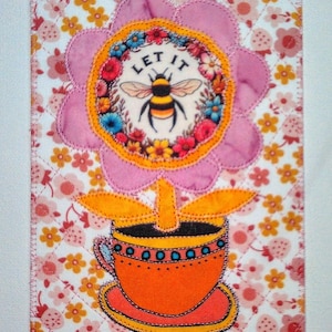 CUP of POSITIVITY 15x20 Große Postkarte Geburtstag Mutter Freundin Verwandte Danksagung Rahmen Dekor *LeT it Bee*