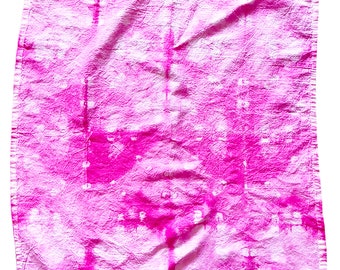 Tie Dye Flour Sack Tea Towel in Pink