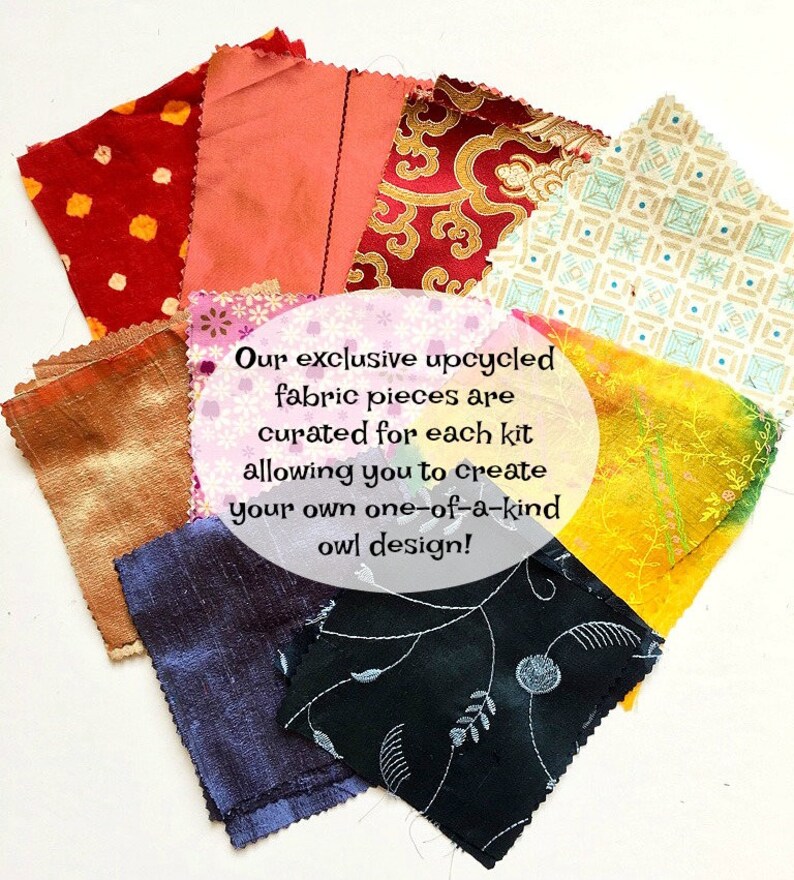 Burlap Owl Craft Fabric Craft Kit Owl Crafts DIY Kit Kids Craft Kit