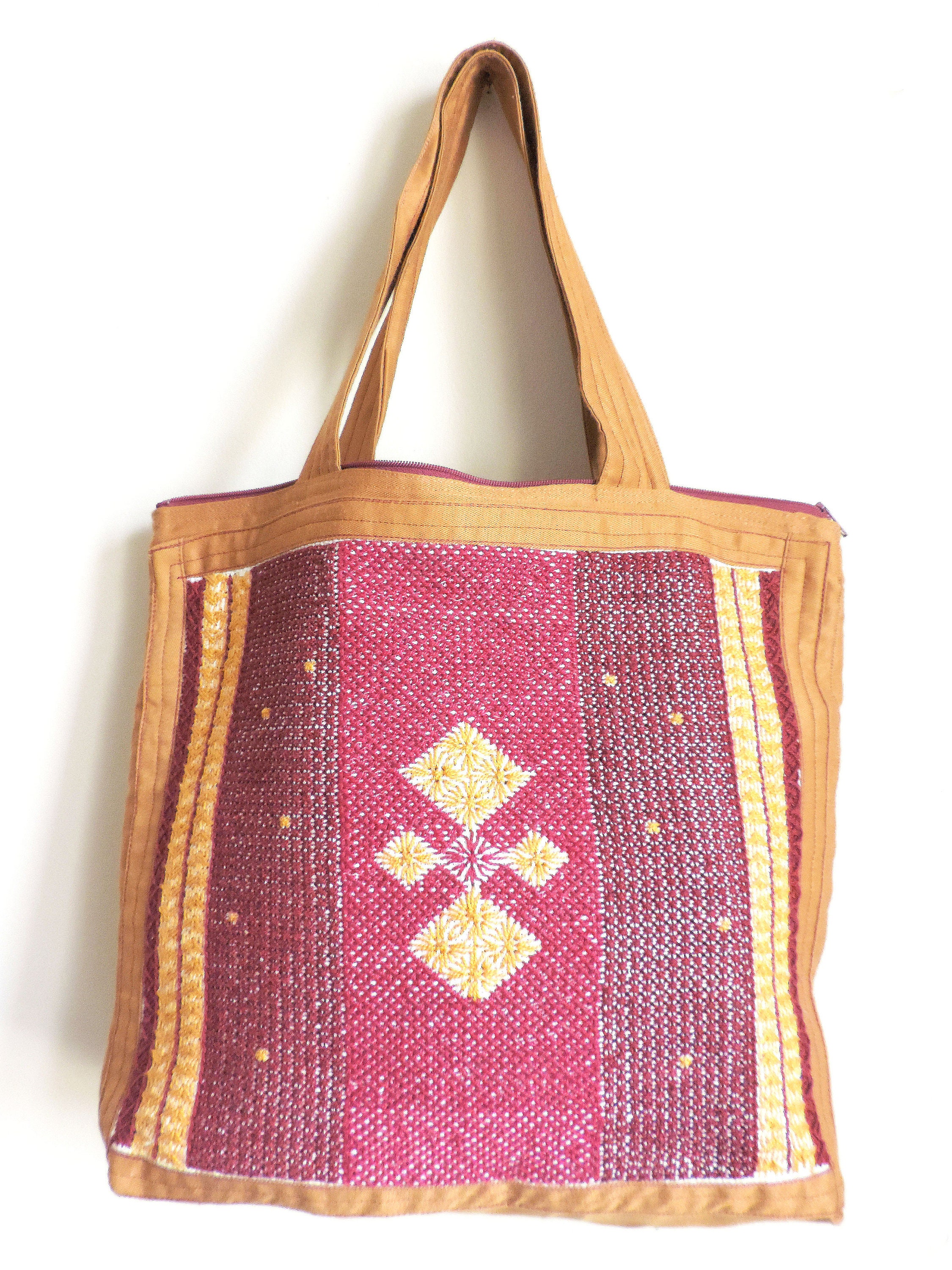 Embroidery Bag Small Tote Bag Fabric Tote Bag Beach Bag | Etsy
