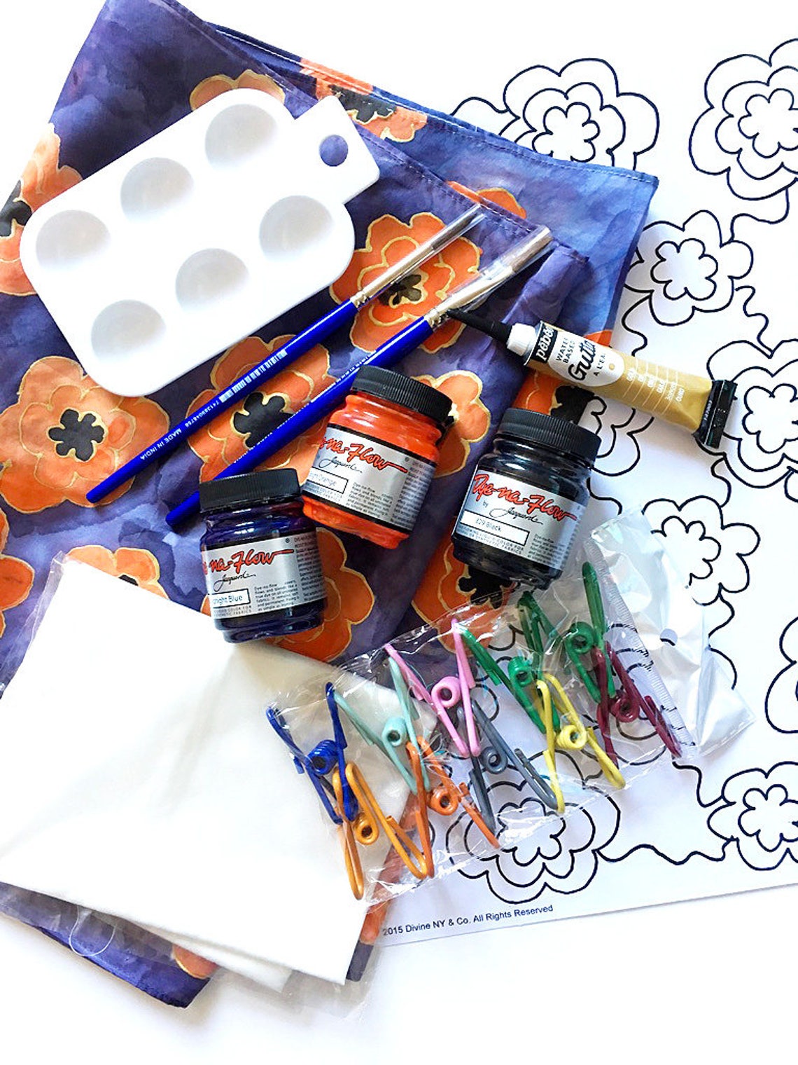 Silk Painting Kit Fabric Painting Craft Kit DIY Gift Etsy