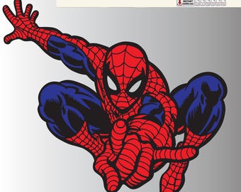 Spider-Man Supereroe seamless-vector-patterns_Illustrator_Printing-T-shirt-Design: Flying Web Hero