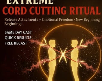 Extreme Cord Cutting Ritual | Deep Emotional Release | Energetic detachment Ceremony | Spiritual Reset | Personal Boundary Ritual