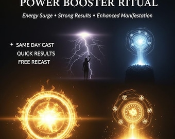 Power Booster Ritual | Energy Amplifier | Strength & Success Support | Motivation Surge| Spiritual Momentum Boost