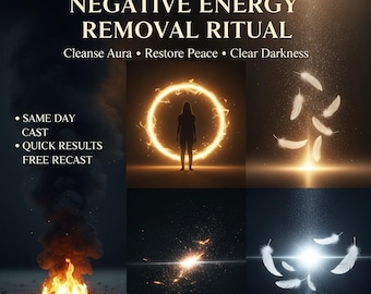 Ritueel voor het verwijderen van negatieve energie | Energiereinigingsceremonie | Emotionele reset | Aura vernieuwen | Spiritueel evenwichtsritueel