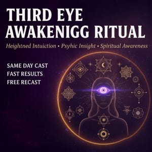Ritual för uppvaknande av tredje ögat | Intuitionaktivering | Ceremoni för inre medvetenhet | Andlig insiktsinriktning | Mindfulnessritual