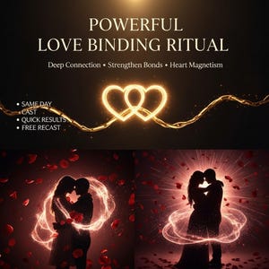 Kraftfull kärleksbindande ritual | Djup känslomässig bindning | Relationsstyrka | Sambands- och lojalitetsenergi | Romantisk enighet