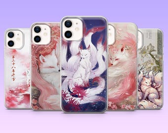 Funda para teléfono Kitsune, funda mística con diseño de zorro japonés para Google Pixel 10, 10 Pro, 9, 9 Pro, 8A, 8, 7A, 6A, Samsung S25, S24, S23, A16, iPhone 16, 15