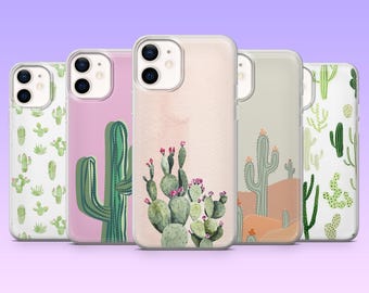 Cactus Phone Case Desert Aesthetic Cover for iPhone 17Pro, 16, 15, 14, 13, 12, Samsung S25, S24, S23Fe, S22, A16, A26, A56, Pixel 10, 9Pro