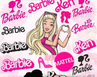 Dolly Barb Clipart Bundle | SVG TTF Download | For Bachelorette Party, Birthday Party, Wedding, & DIYs | Cricut | Y2K Pink | Girly Fonts