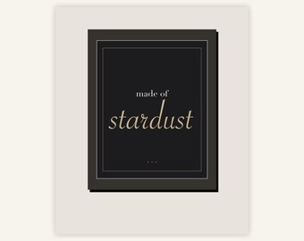 Astrology Wall Art Set of 6, Zodiac Celestial Quote Prints, Printable Digital Download