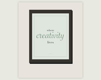 Craft Room Wall Art Set of 6, Studio Decor Quote Prints, Printable Digital Download