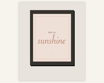 Set of 6 Retro 70s Sunset Prints, Groovy Boho Gallery Wall Art (Digital Download)