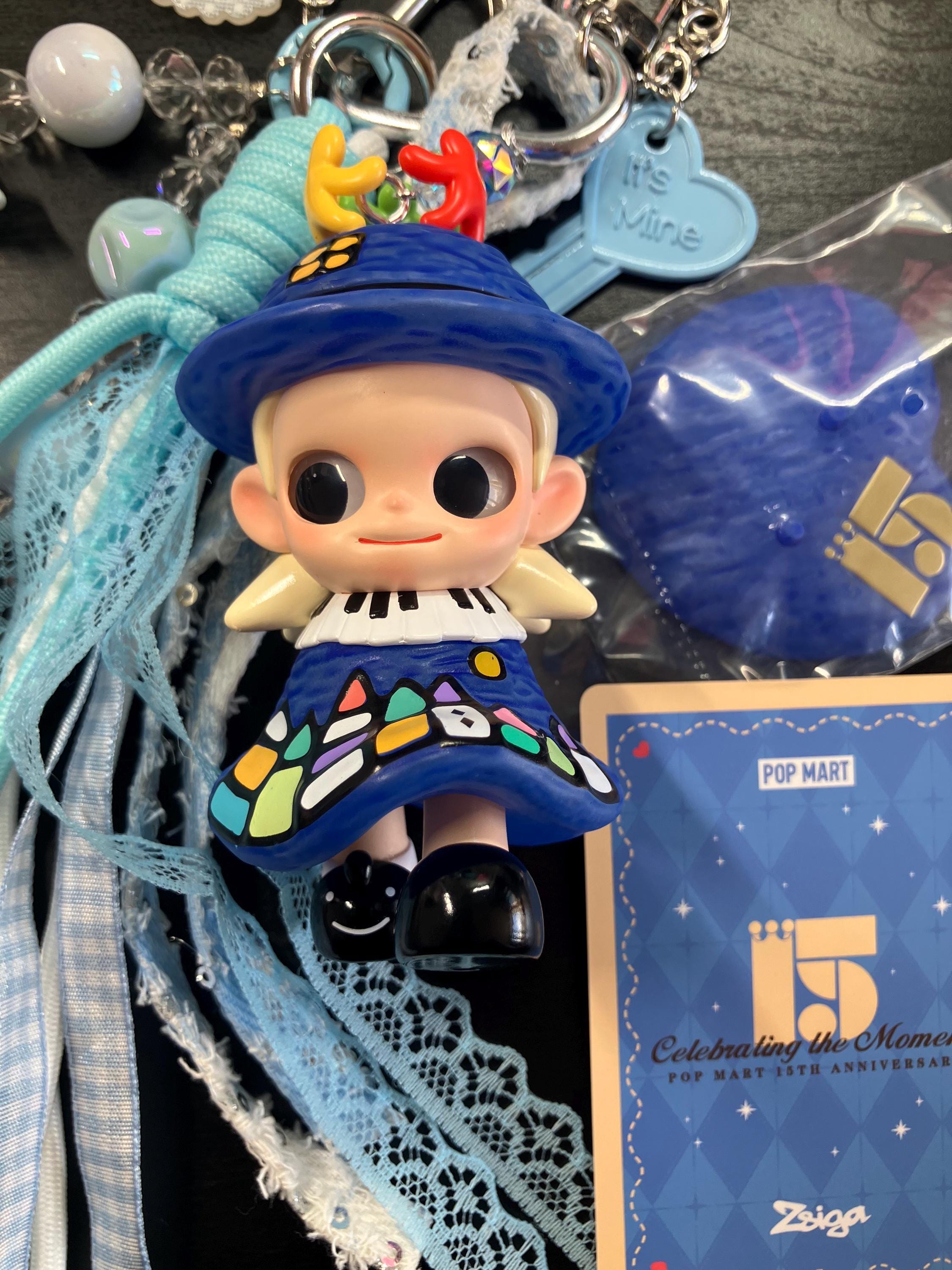 Popmart Zsiga Keychain | 15th Anniversary Bag Charm L Official ID
