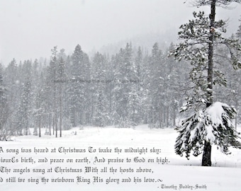 Snowy Trees in the Idaho Mountains - Christmas, Christmas Quote, Emigration Canyon