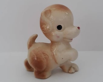 Vintage Rempel Dog, Perky The Puppy Ceramic Figurine