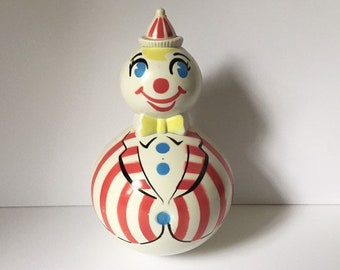 Vintage Roly Poly Clown Toy