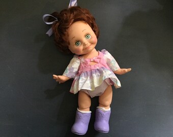 Poupée Galoob Baby Face So Shy Sheila, Vintage Années 90 Complète