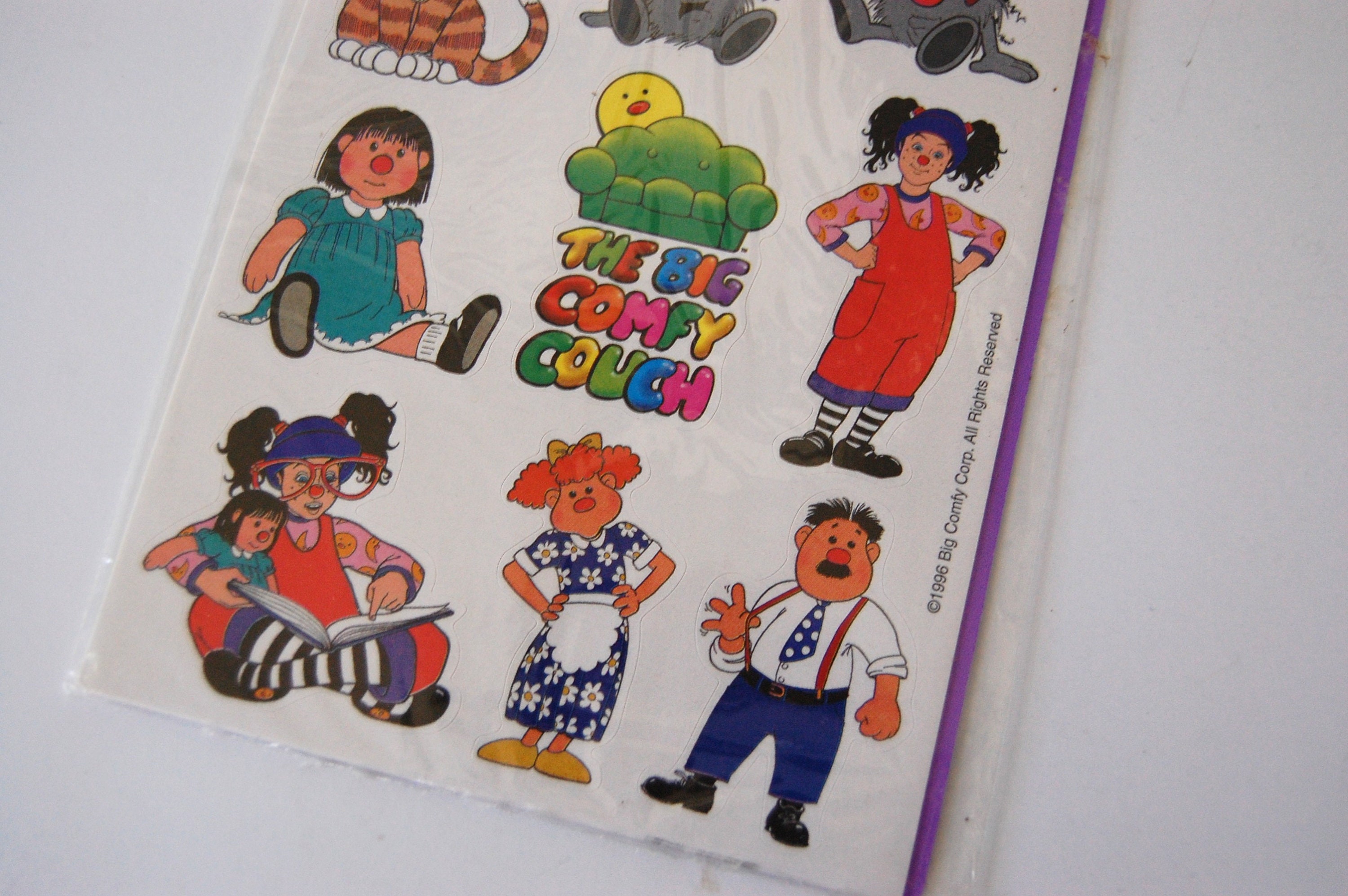 Vintage Big Comfy Couch Stickers 90 S Kids Collectibles Etsy