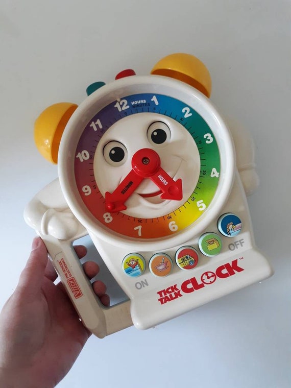 Vintage Vtech Tick Talk Clock, Anthropomorphic Toys