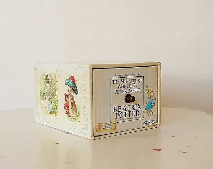 Beatrix Potter Miniature Book Box Set Peter Rabbit Etsy