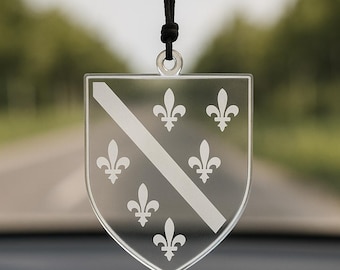 Acryl Auto Rückspiegel Anhänger – Bosnien