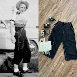 1940s Black Pants - Etsy