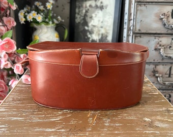 1960's 70's Brown Leather Mini Purse