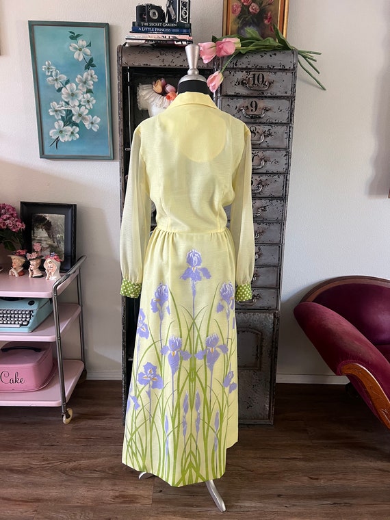 70’s Sunny Yellow Mehndi Popover Tunic by Alfred Shaheen main image 0