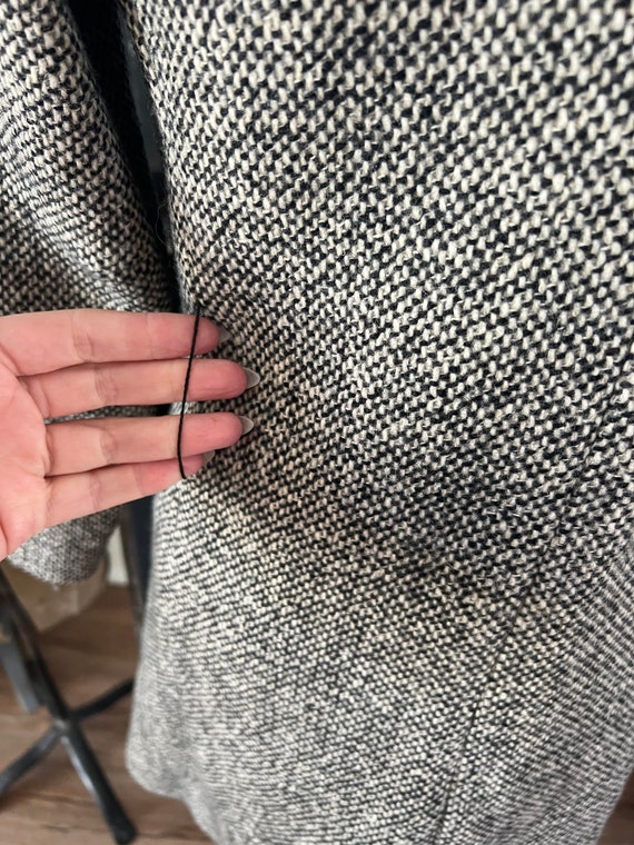 Vintage 1970's 80's Gray Wool Winter Coat Small - image 6