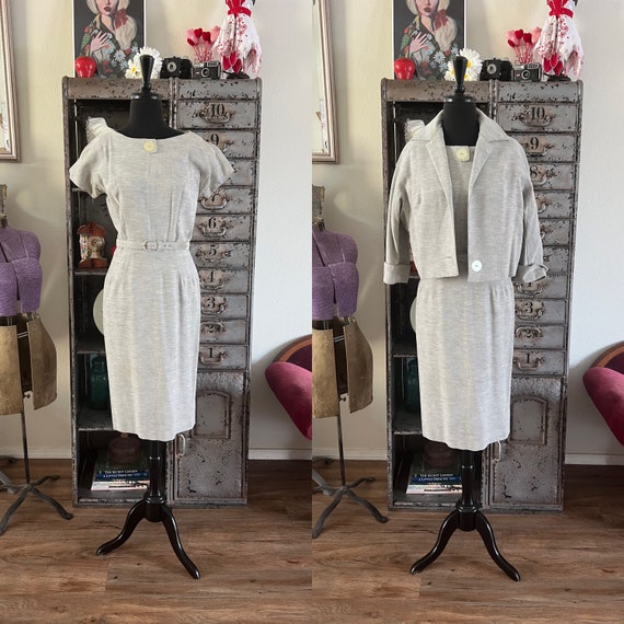 Grey dress with jacket 2025