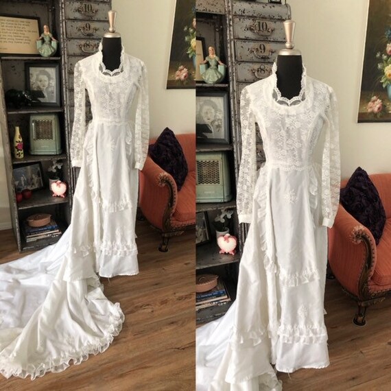 Vintage 1970's Gunne Sax Style Victorian Inspired
