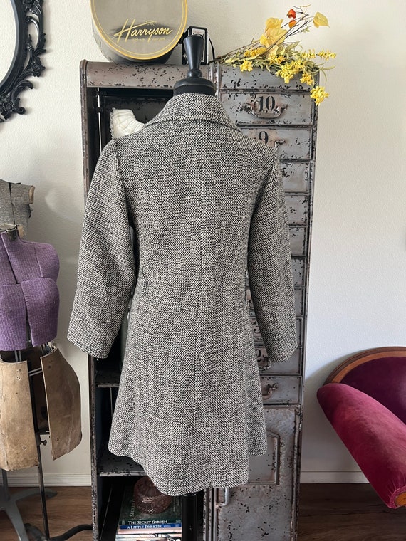 Vintage 1970's 80's Gray Wool Winter Coat Small - image 10