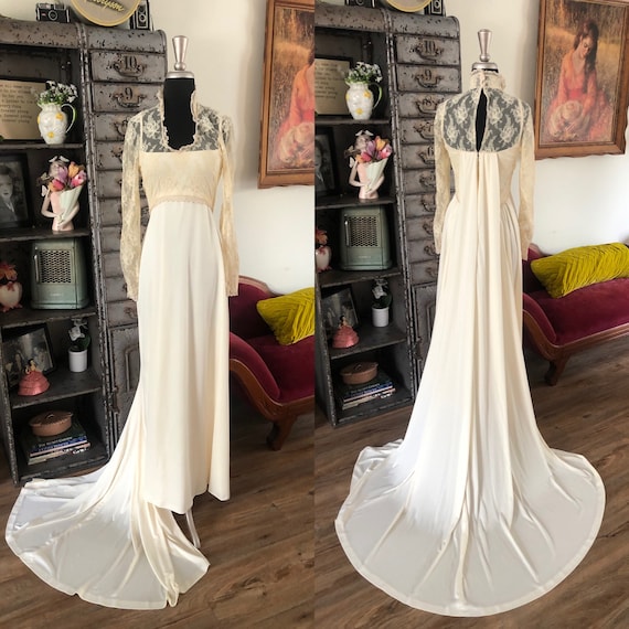 Edwardian inspired wedding clearance dress