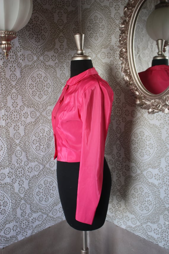 Vintage 1940's Party Lines by Emma Domb Hot Pink … - image 3